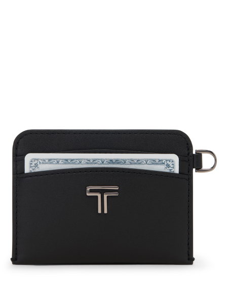 Porte-cartes Belden Black/Gunmetal : face avant avec une carte insérée