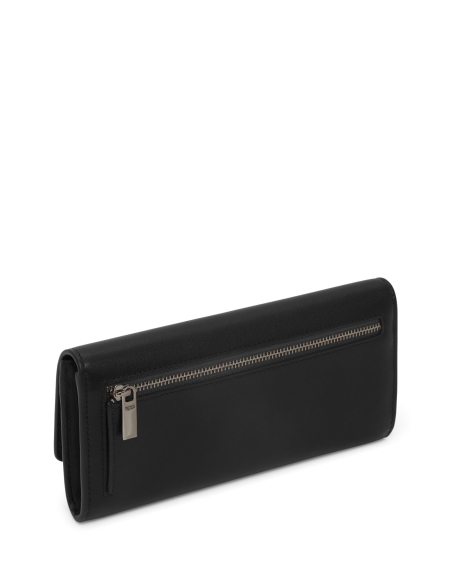 Dos du portefeuille continental Belden Black/Gunmetal : poche zippée