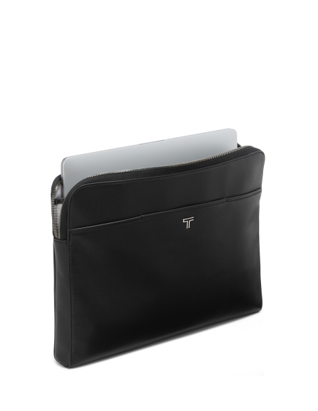 Housse Belden Black/Gunmetal avec ordinateur partiellement inséré