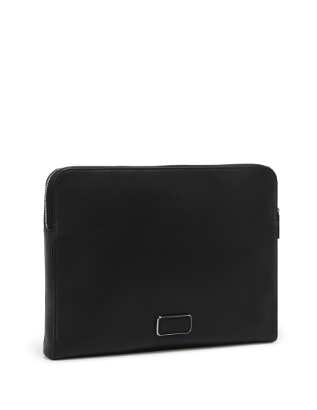 Dos de la housse ordinateur Belden Black/Gunmetal avec écusson