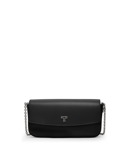 Portefeuille à chaîne TUMI Belden en cuir Black/Gunmetal, référence 156542-T522