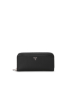 Portefeuille continental zippé TUMI Belden en cuir Black/Gunmetal, référence 156543-T522