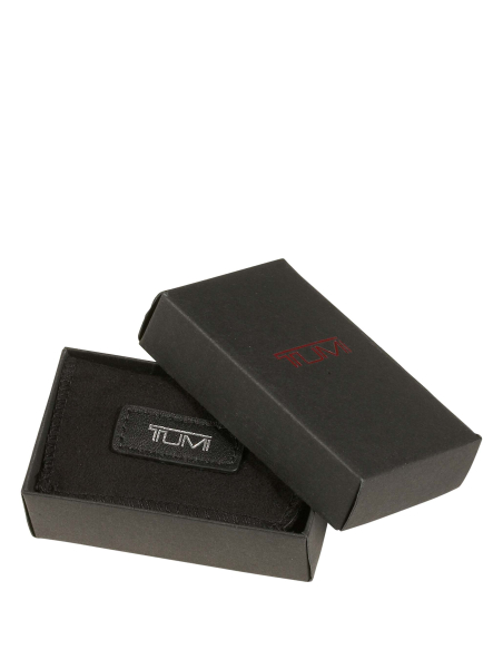 Porte-clés Alpha Valet TUMI Black, coffret de présentation ouvert