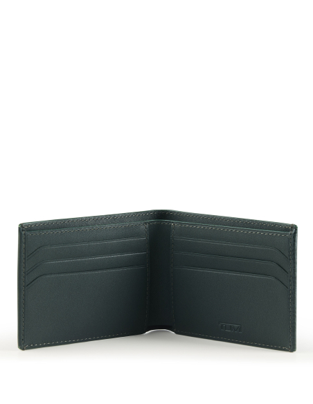 Nassau Deep Pine Textured Smooth ouvert : rangements pour cartes et billets