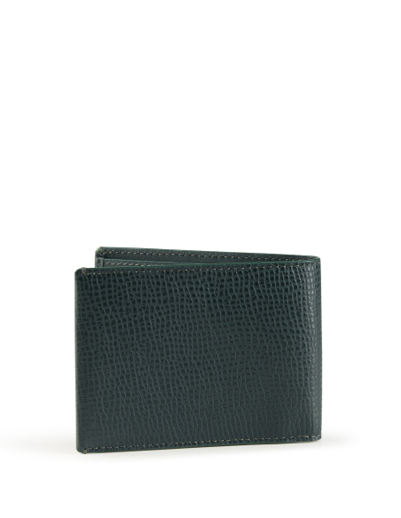 Dos texturé du portefeuille compact Nassau Deep Pine Textured Smooth