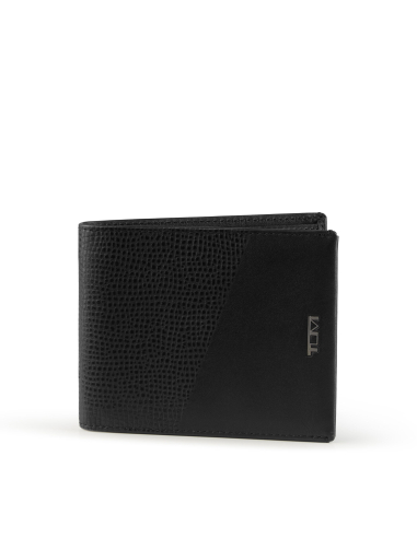 Portefeuille Global TUMI Nassau en cuir Black Textured Smooth, référence 161941-B167