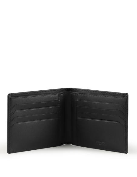 Global Nassau Black Textured Smooth ouvert, quatre emplacements pour cartes de chaque côté
