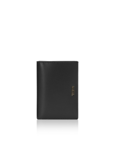 Porte-cartes TUMI Nassau Multi Window en cuir Black Smooth, référence 130417-T060