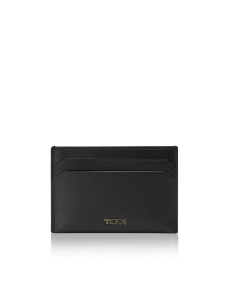 Porte-cartes Slim TUMI Nassau en cuir Black Smooth, référence 130419-T060
