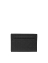 Porte-cartes Slim TUMI Nassau Black Textured Monogram, référence 156636-A761