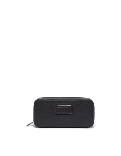 Étui voyage deux montres TUMI Nassau en cuir Black Embossed, référence 148481-T527