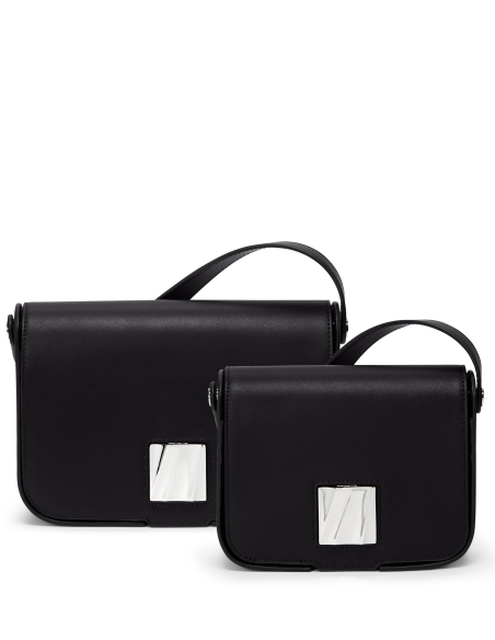 Comparaison des formats Medium et petit des sacs bandoulière TUMI Olas Black