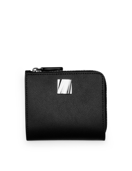 Petit portefeuille à rabat en cuir TUMI Olas Black, référence 162006-1041