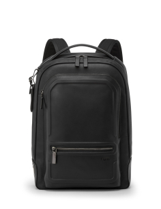 Sac à dos TUMI Harrison Bradner cuir Black Bombe, référence 154127-A608