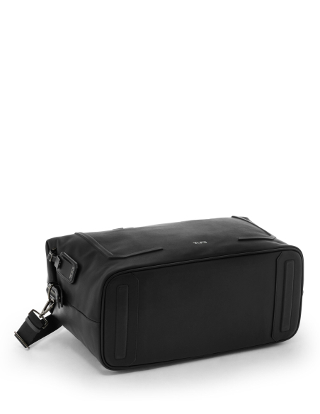 Sac de voyage TUMI Harrison Nelson cuir Black Bombe, fond et pieds de protection