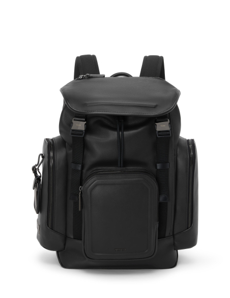 Sac à dos TUMI Harrison Small Griffen cuir Black Bombe, référence 159056-A608