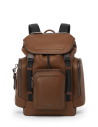 Sac à dos TUMI Harrison Small Griffen cuir Cognac Bombe, référence 159056-B165