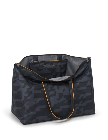 Sac cabas pliable Just In Case TUMI McLaren Black Camouflage, cabas ouvert avec pochette fixée