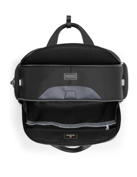 Sac de voyage Quantum TUMI McLaren Night Galaxy, intérieur ouvert vu du dessus