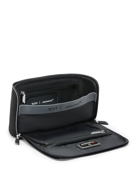 Pochette accessoires Remex TUMI McLaren Night Galaxy, intérieur ouvert et poches