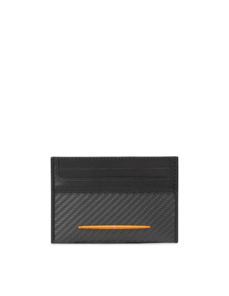 Porte-cartes Slim carbone TUMI McLaren Carbon/Papaya, référence 150162-9546