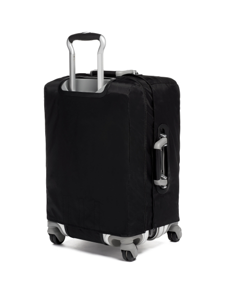 Housse International extensible TUMI Black, vue arrière avec poignée télescopique déployée