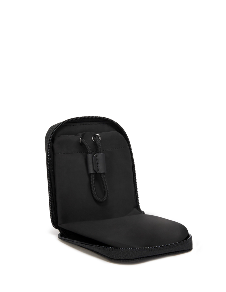 Pochette pliable Modular TUMI Black, étui ouvert avant déploiement
