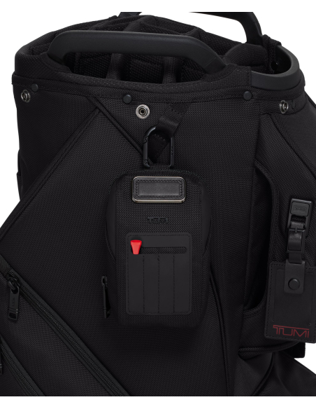 Porte-tees de golf TUMI Black, pochette fixée à un sac de golf
