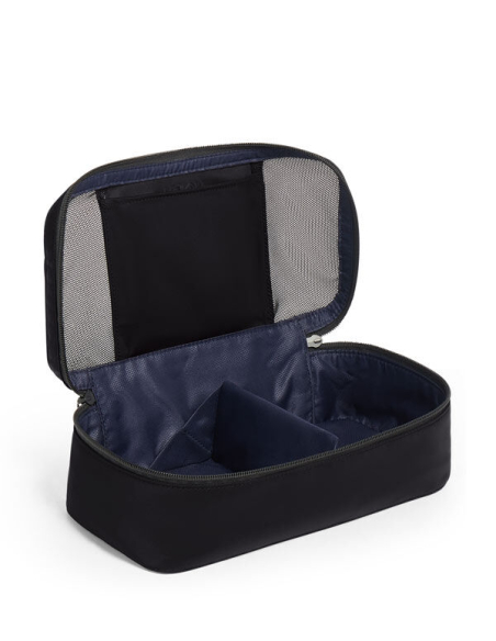 Cube de rangement Small TUMI Black, compartiment ouvert avec séparateur