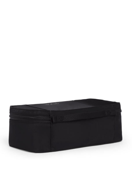 Cube de rangement Small TUMI Black, vue arrière et poignée en sangle