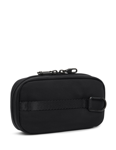 Pochette TUMI à dragonne en nylon Black, sangle et point de fixation au dos