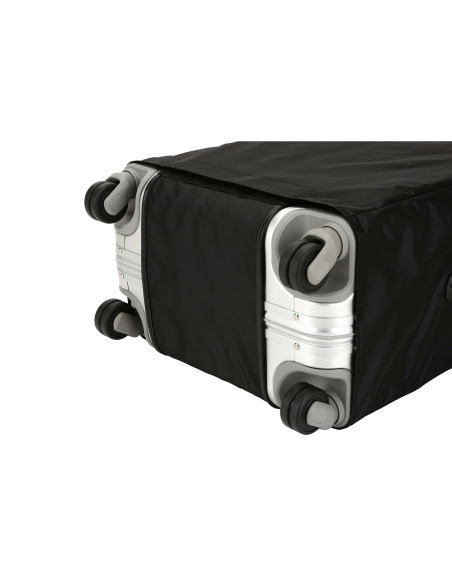 Housse Extended Trip TUMI 19 Degree Aluminium Black, fermeture inférieure entre les roulettes