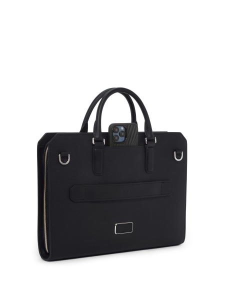 Porte-documents Savona TUMI Turin Black, dos et poche téléphone