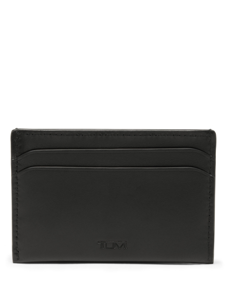 Porte-cartes Slim TUMI Turin Black Noir, dos et poches pour cartes