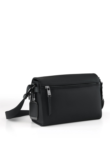 Sac à rabat Azalea TUMI Black/Gunmetal, poche zippée arrière