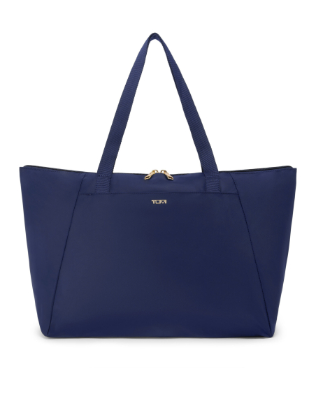 Cabas pliable Medium Just In Case TUMI Voyageur Indigo/Light Gold, référence 156563-A852