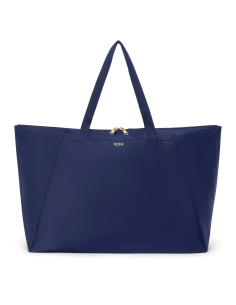 Grand cabas pliable Just In Case TUMI Voyageur Indigo/Light Gold, référence 146589-A852