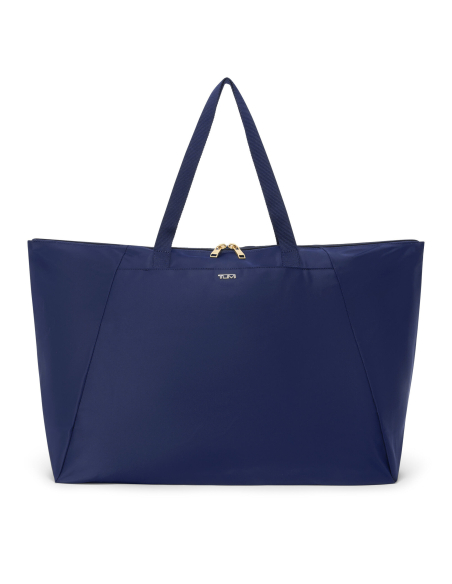 Grand cabas pliable Just In Case TUMI Voyageur Indigo/Light Gold, référence 146589-A852