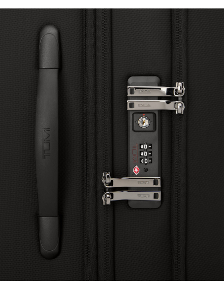 Valise Léger Large 73,5 cm TUMI Black/Gunmetal, détail de la serrure TSA et de la poignée