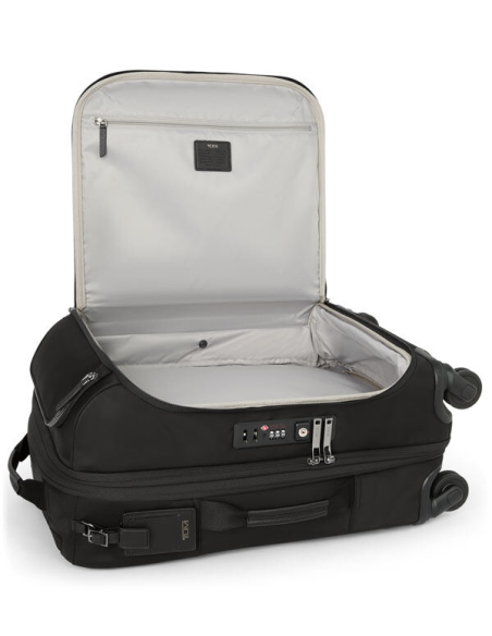 Valise cabine Léger 55 cm TUMI Black/Gunmetal, ouverture par le rabat avant