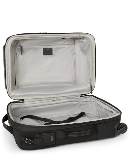 Valise cabine Léger 55 cm TUMI Black/Gunmetal, ouverture centrale en deux parties