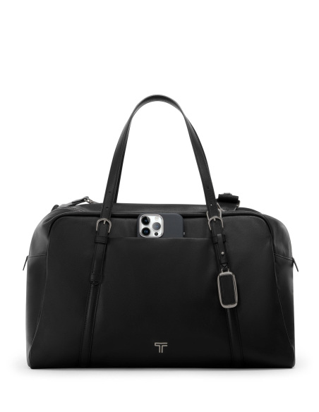 Sac cabas Oaklynn TUMI Black/Gunmetal, poche arrière avec téléphone