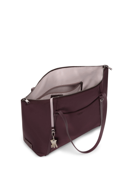 Sac cabas Q cuir TUMI Rosewood, ouverture avec attache-clés