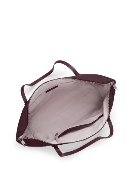 Sac cabas Q cuir TUMI Rosewood, intérieur vu du dessus