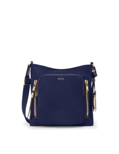 Sac bandoulière Tyler nylon TUMI Voyageur Indigo/Light Gold, référence 146581-A852