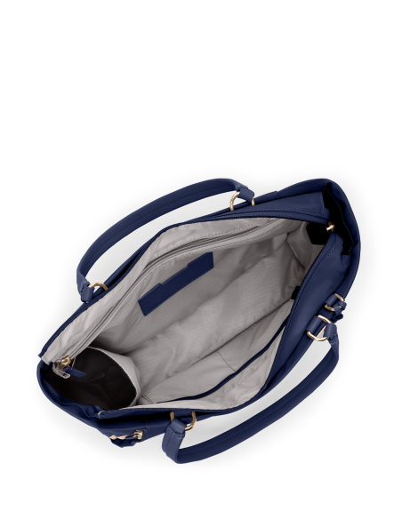 Sac cabas Medium Valetta TUMI Indigo/Light Gold, intérieur vu du dessus