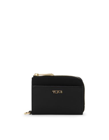 Porte-cartes zippé TUMI Voyageur Black/Gold, référence 156554-2693