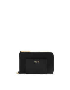 Porte-passeport zippé TUMI Voyageur Black/Gold, référence 156556-2693