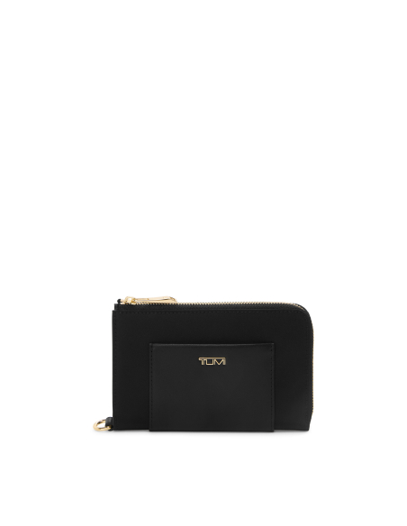 Porte-passeport zippé TUMI Voyageur Black/Gold, référence 156556-2693