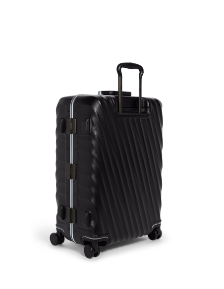 Valise soute TUMI 19 Degree Frame 66 cm Black Texture, vue arrière, poignée télescopique déployée